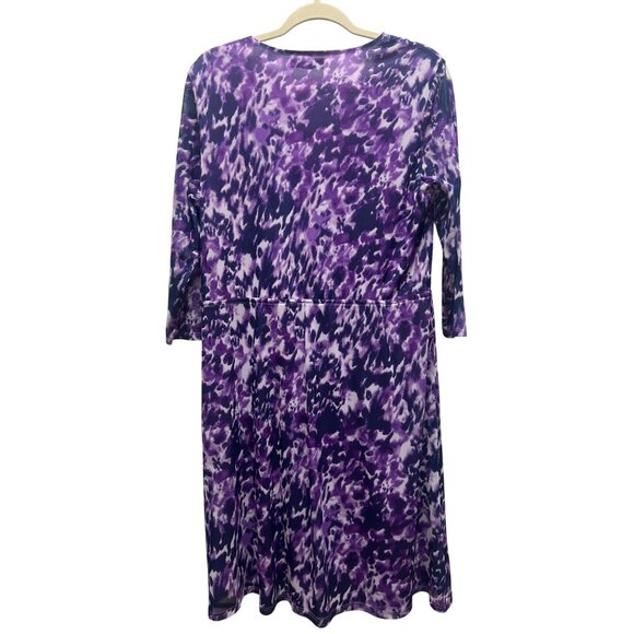 Coldwater Creek Lavender Fields Mesh Wrap Dress - Picture 6 of 6